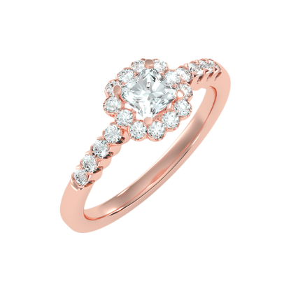 Fashionable Solitaire Ring In 925 Sterling Silver - Seven