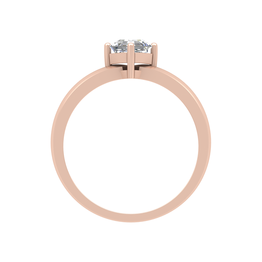 Fashion Forward Solitaire Ring In 925 Sterling Silver - Three