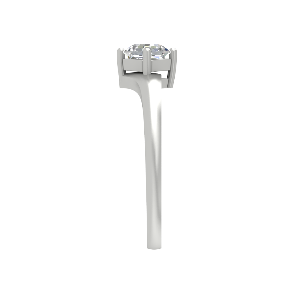 Fashion Forward Solitaire Ring In 925 Sterling Silver - Seven