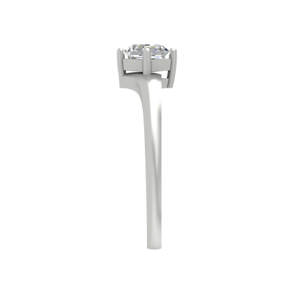Fashion Forward Solitaire Ring In 925 Sterling Silver - Seven