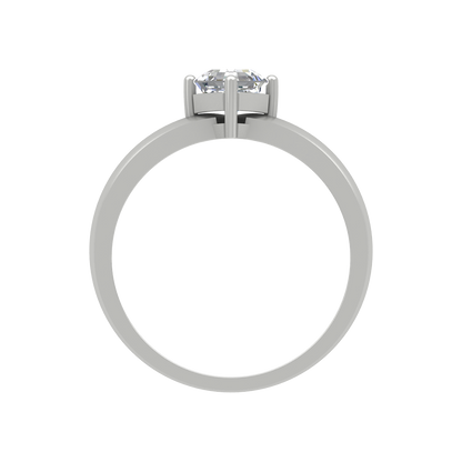 Fashion Forward Solitaire Ring In 925 Sterling Silver - Eight