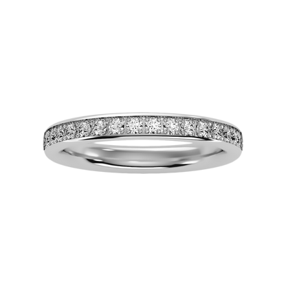 Feaush Half Eternity Band In 925 Sterling Silver - Two