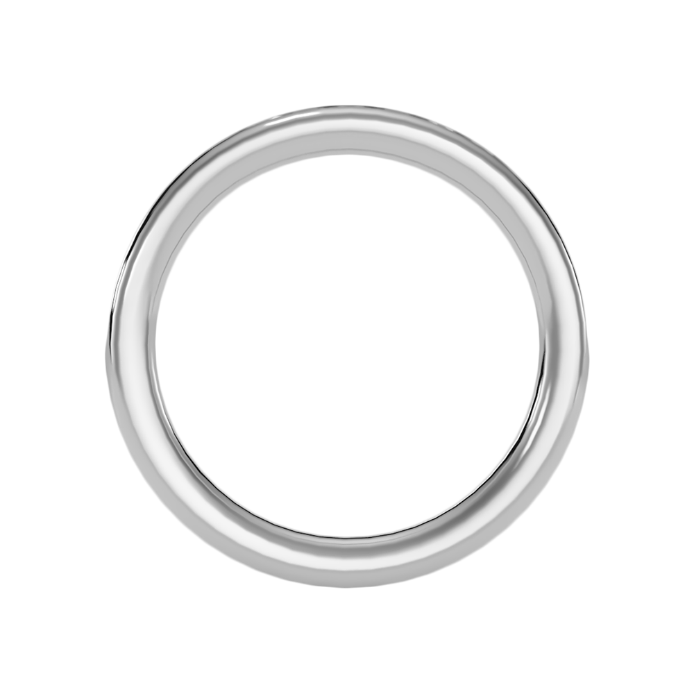 Feaush Half Eternity Band In 925 Sterling Silver - Three