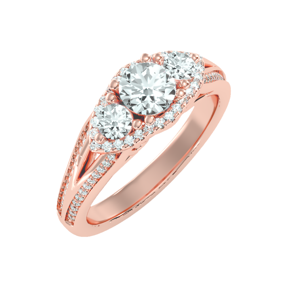 Fetching Halo Ring In 925 Sterling Silver - One