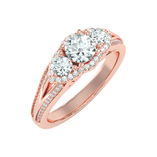 Fetching Halo Ring In 925 Sterling Silver - One
