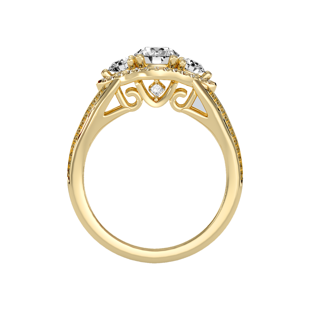 Fetching Halo Ring In 925 Sterling Silver - Twelve