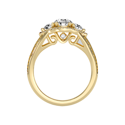 Fetching Halo Ring In 925 Sterling Silver - Twelve
