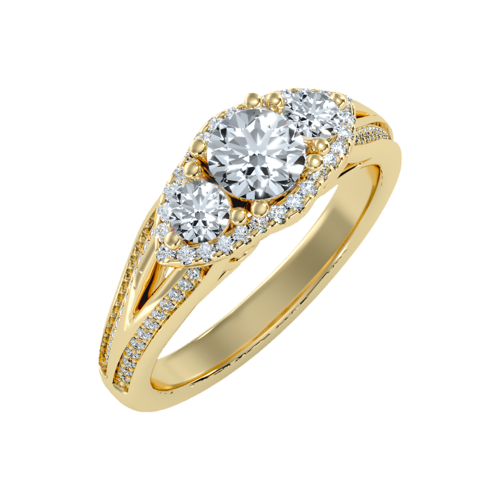Fetching Halo Ring In 925 Sterling Silver - Nine