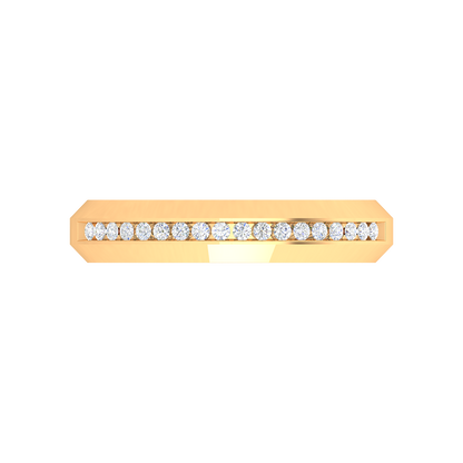 Fete Vibes Glitter Diamond Band In 925 Sterling Silver - Ten