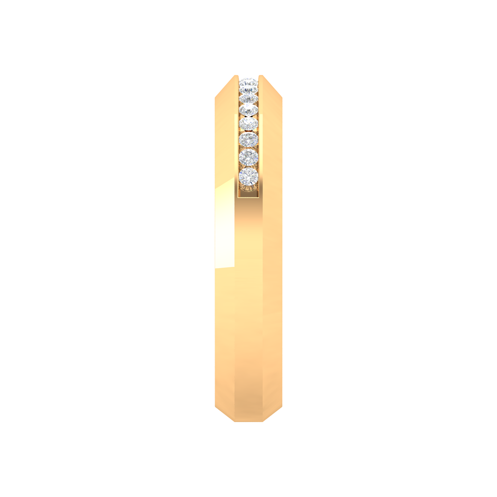 Fete Vibes Glitter Diamond Band In 925 Sterling Silver - Eleven