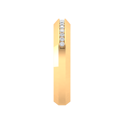 Fete Vibes Glitter Diamond Band In 925 Sterling Silver - Eleven