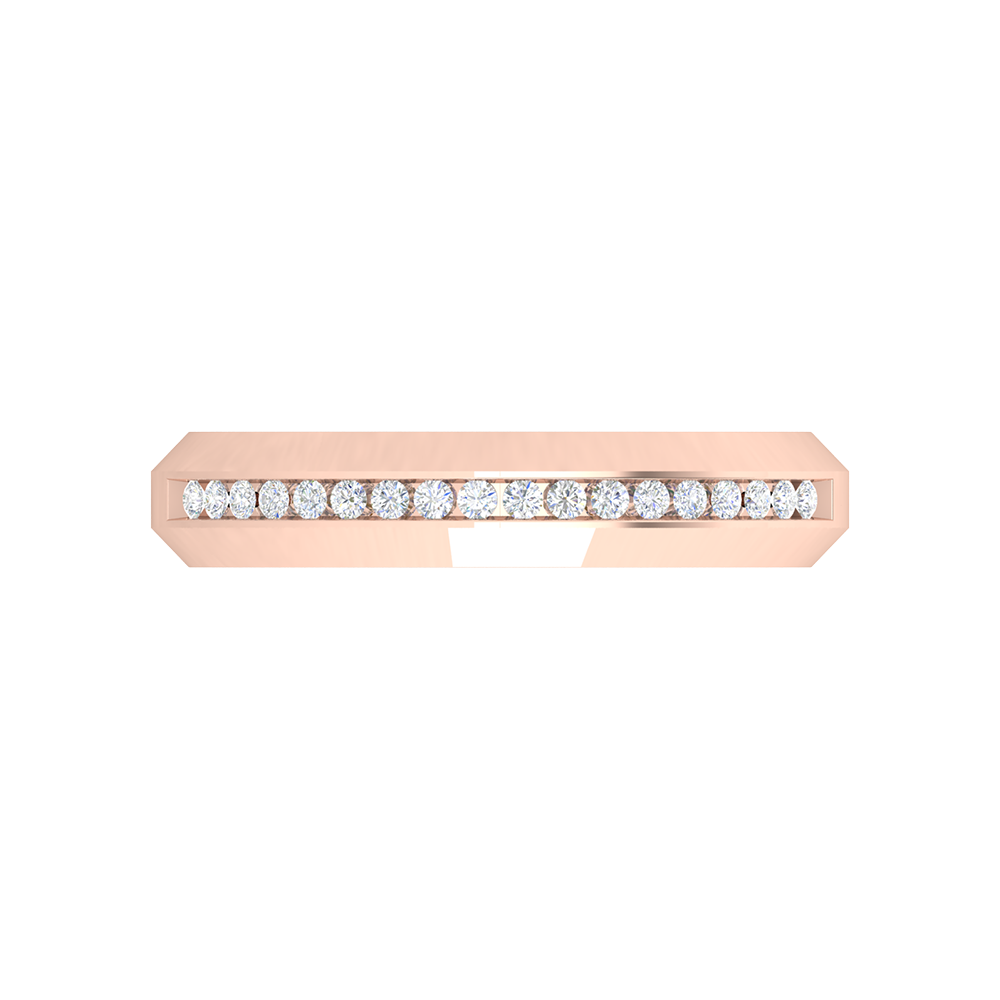 Fete Vibes Glitter Diamond Band In 925 Sterling Silver - Two
