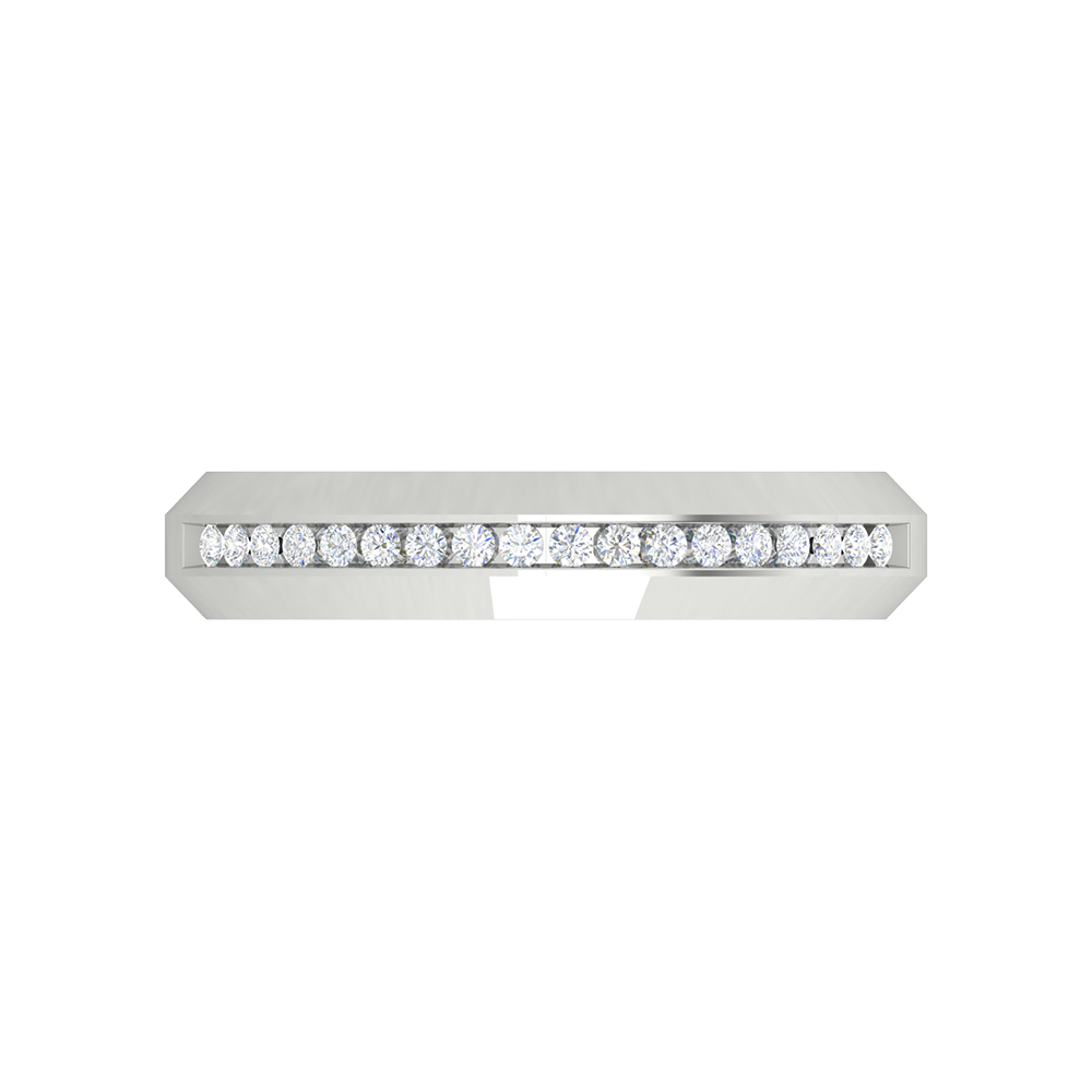 Fete Vibes Glitter Diamond Band In 925 Sterling Silver - Six