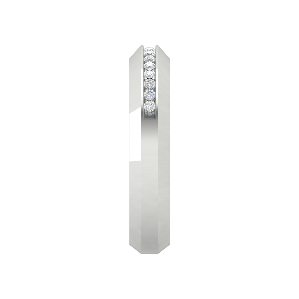 Fete Vibes Glitter Diamond Band In 925 Sterling Silver - Seven