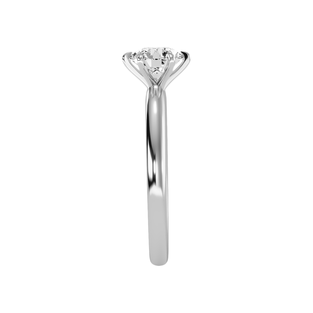 Feuilles Classic Solitaire Ring - Four