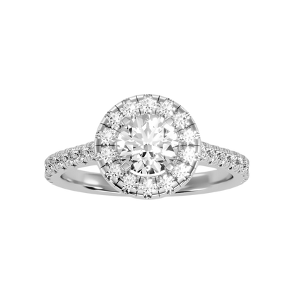 Fiminiace Classic Halo Diamond Engagement Ring - Six