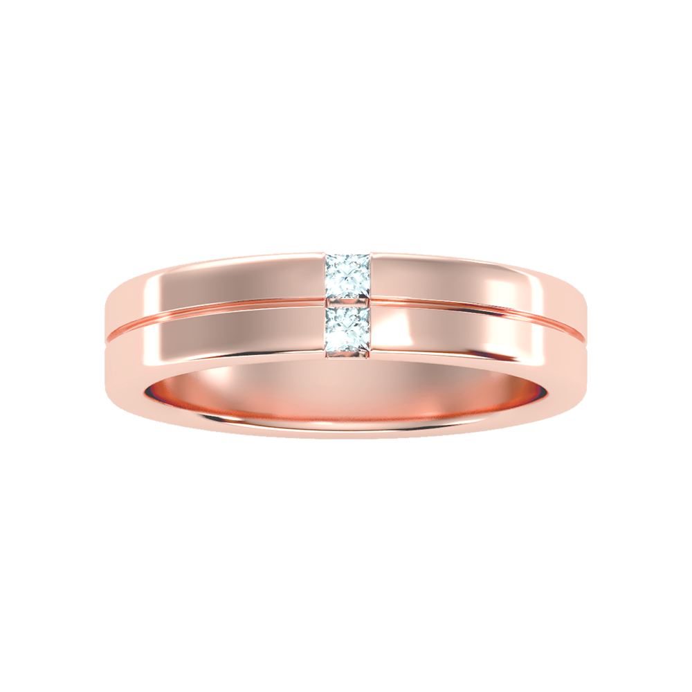 Finest Men's Broad Band Ring In 925 Sterling Silver - Two