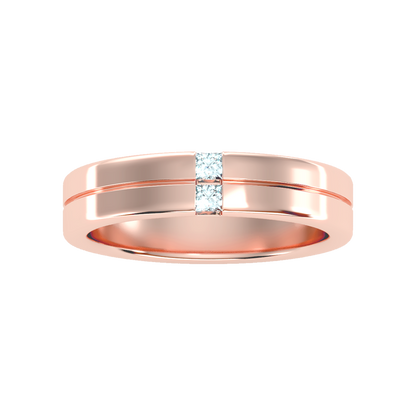 Finest Men's Broad Band Ring In 925 Sterling Silver - Two