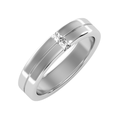 Finest Men's Broad Band Ring In 925 Sterling Silver - Five