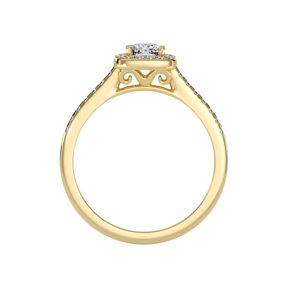 Fine Solitaire Ring In 925 Sterling Silver - Twelve