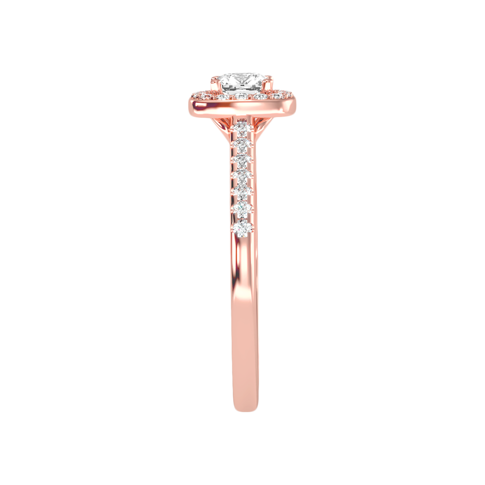 Fine Solitaire Ring In 925 Sterling Silver - Eight