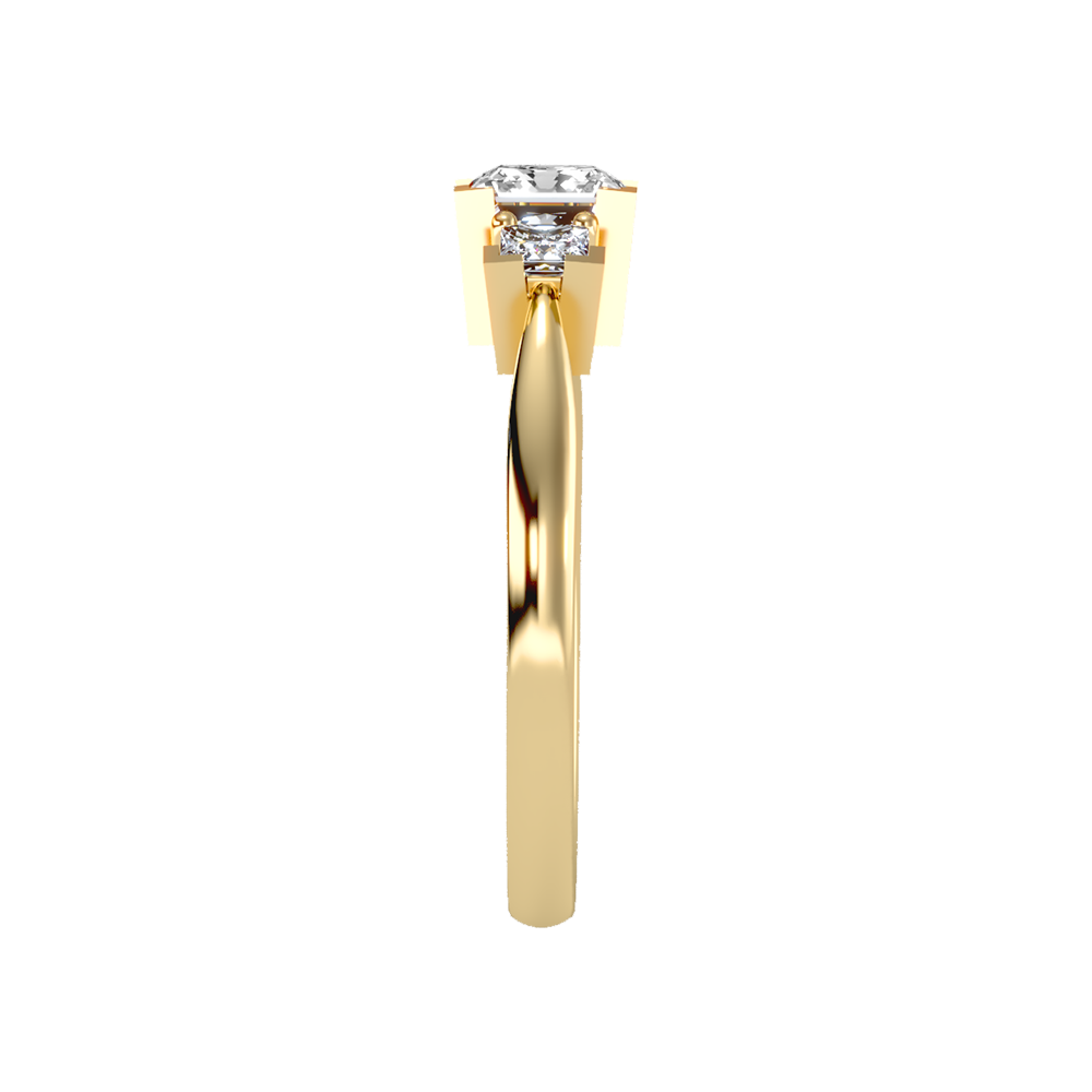 Flashing Tri Stone Ring - Ten