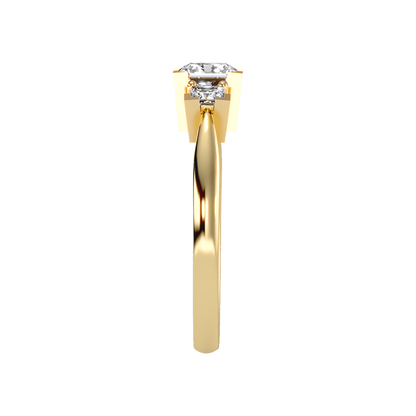 Flashing Tri Stone Ring - Ten