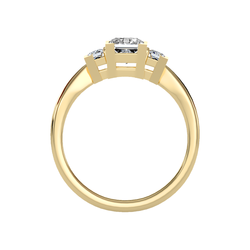 Flashing Tri Stone Ring - Twelve