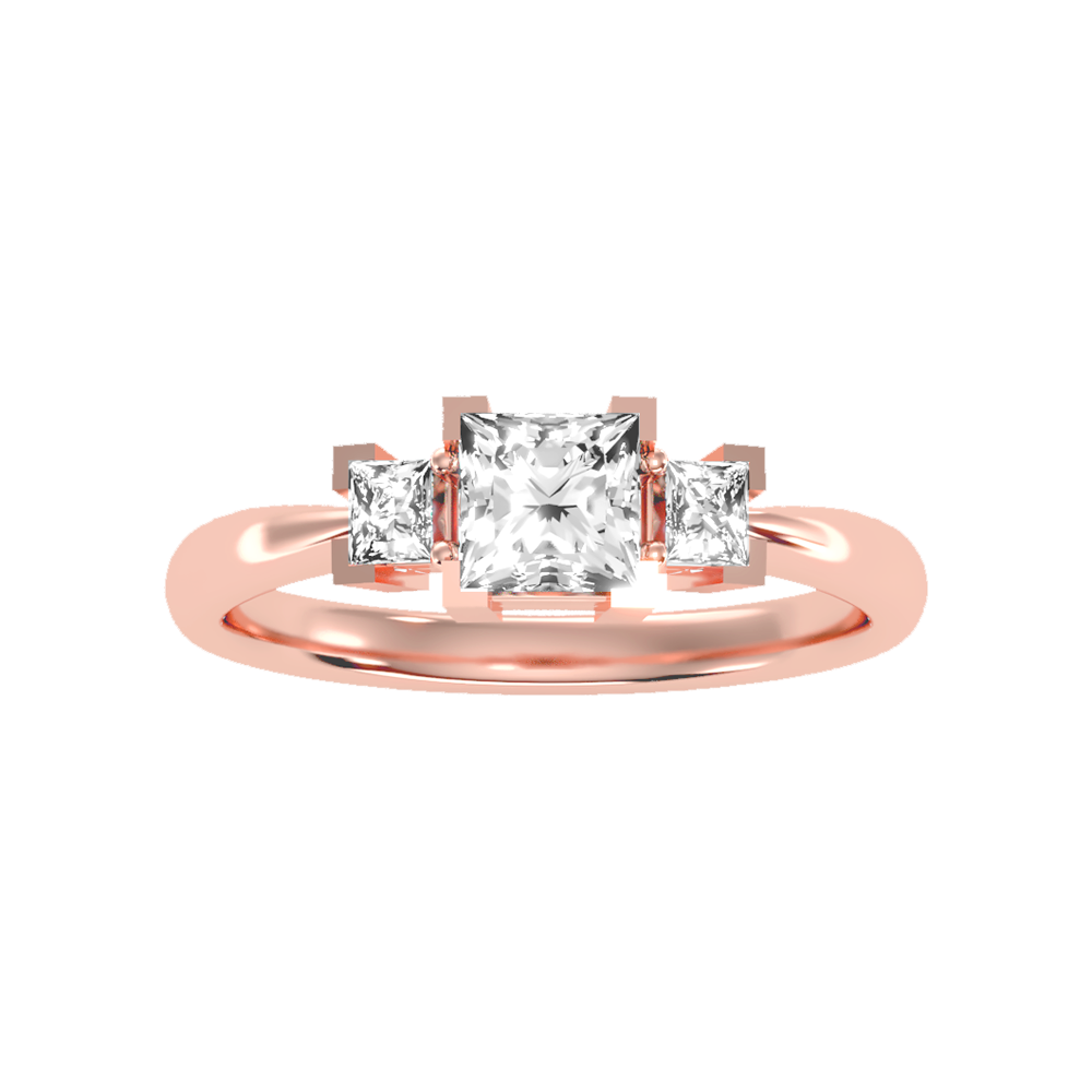 Flashing Tri Stone Ring - Two