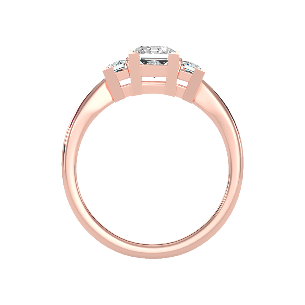 Flashing Tri Stone Ring - Four