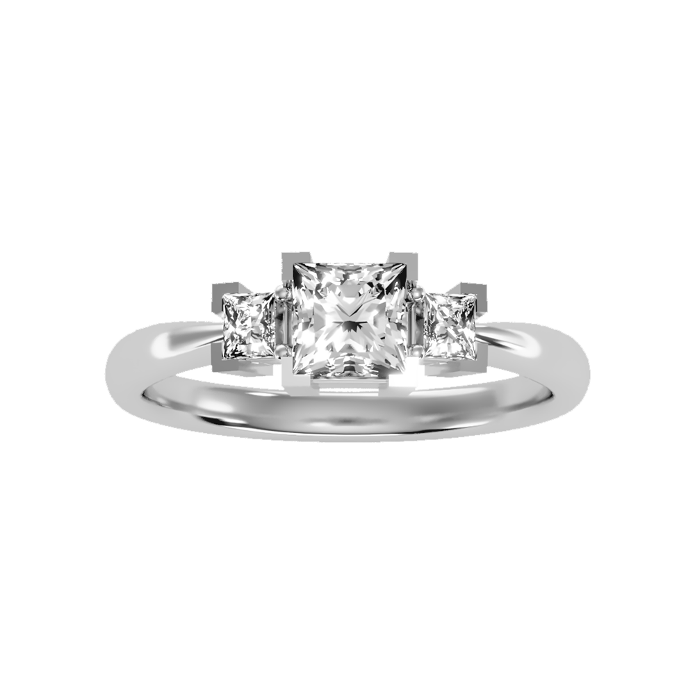 Flashing Tri Stone Ring - Six