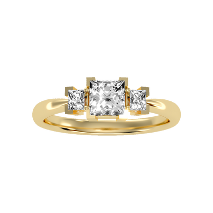 Flashing Tri Stone Ring - Nine