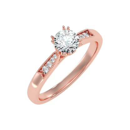 Flashy Solitaire Ring - Ten