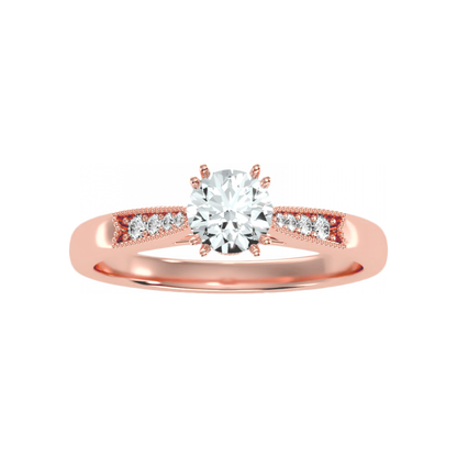 Flashy Solitaire Ring In 925 Sterling Silver - Twelve