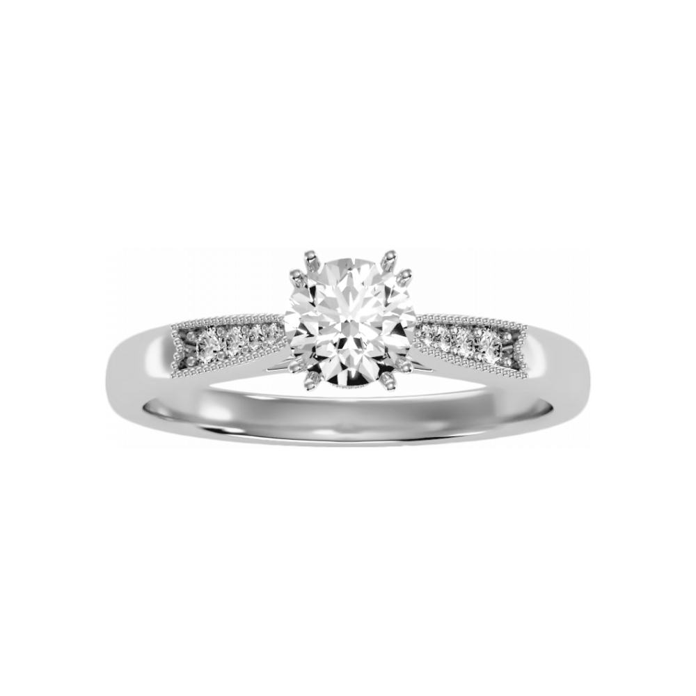 Flashy Solitaire Ring - Four