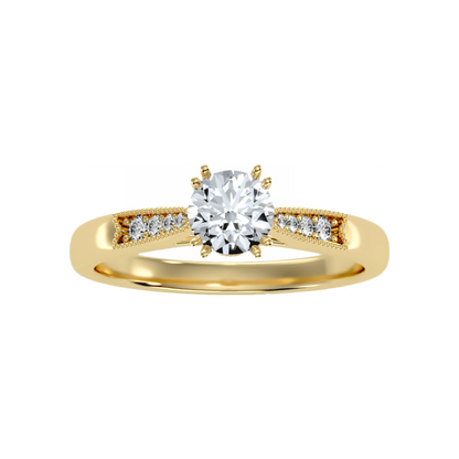 Flashy Solitaire Ring - Eight