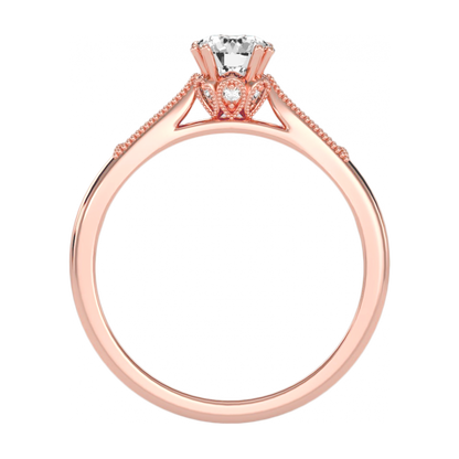Flashy Solitaire Ring In 925 Sterling Silver - Nine