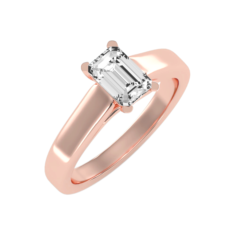 Flawless Solitaire Ring In 925 Sterling Silver - Ten