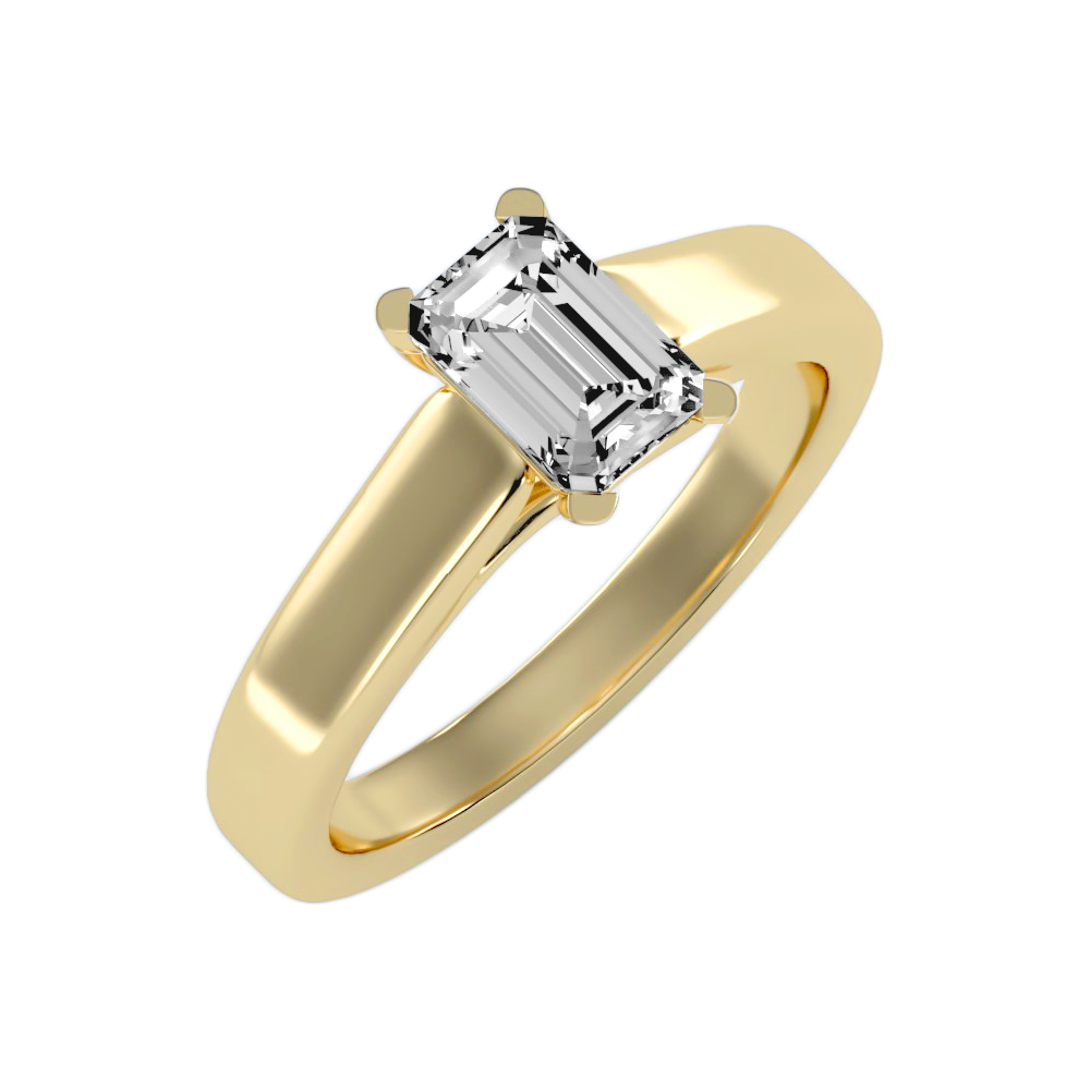 Flawless Solitaire Ring In 925 Sterling Silver - Six