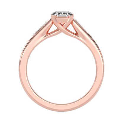 Flawless Solitaire Ring In 925 Sterling Silver - Nine