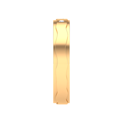 Fleurette Tri Stone Band In 925 Sterling Silver - Eleven