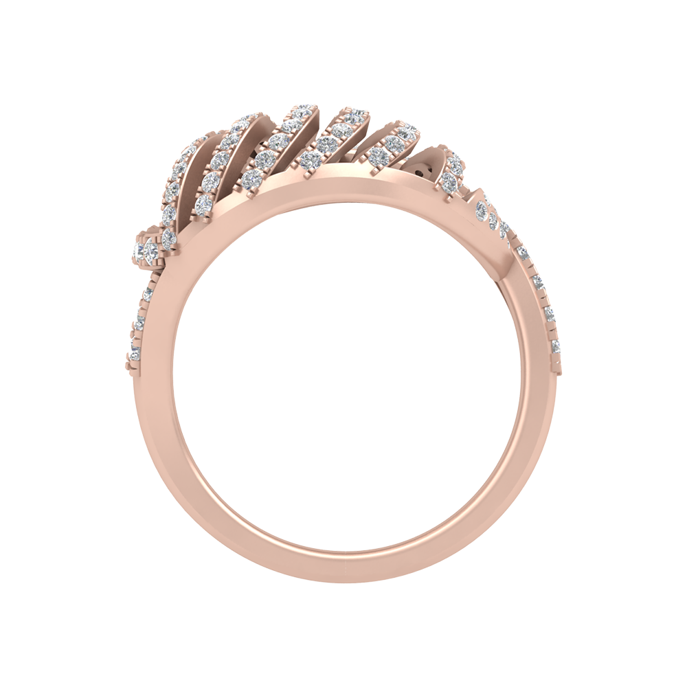 Flickering Loop Cluster Ring In 925 Sterling Silver - Four