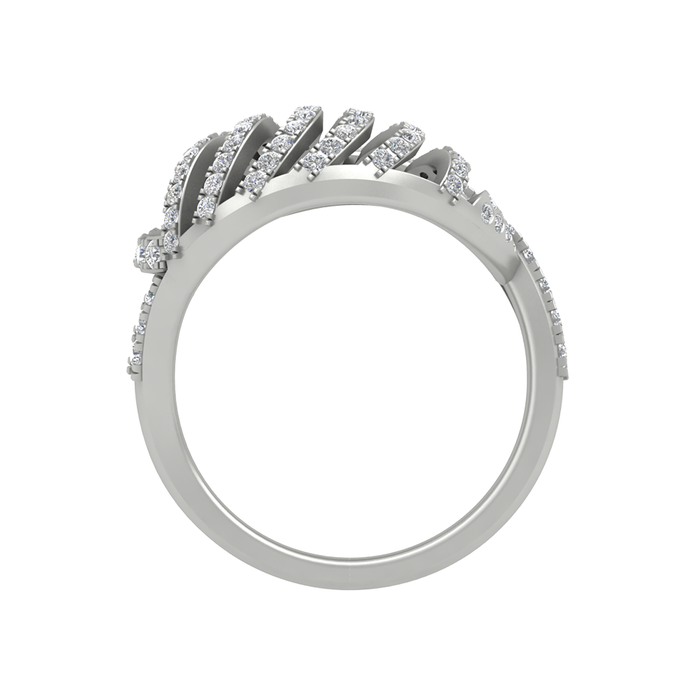 Flickering Loop Cluster Ring In 925 Sterling Silver - Eight