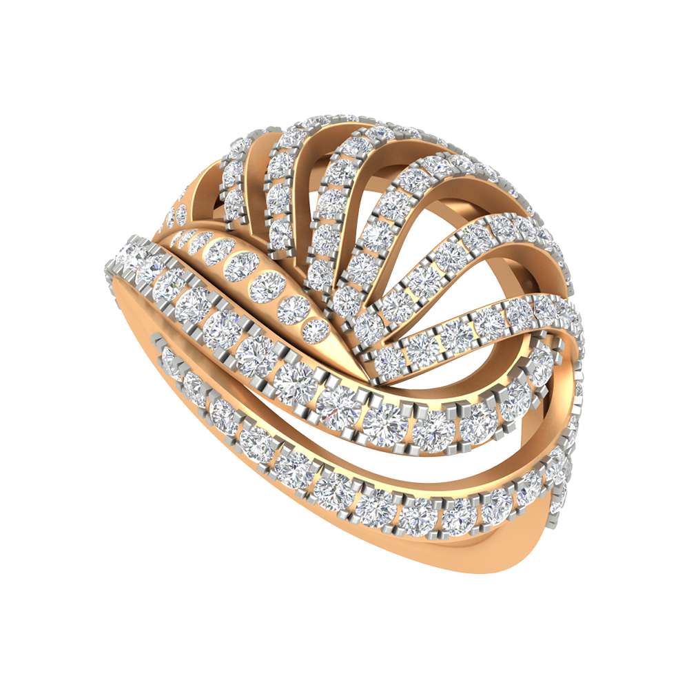 Flickering Loop Cluster Ring - Nine