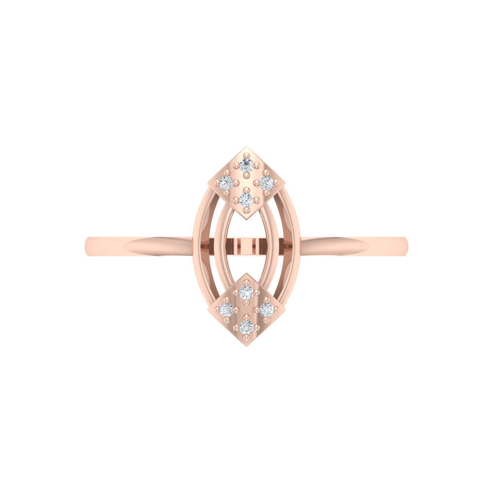 Flicker Hoop Ring In 925 Sterling Silver - Two