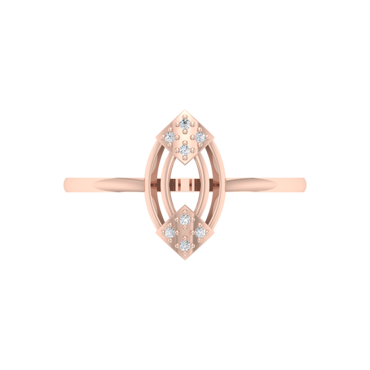 Flicker Hoop Ring In 925 Sterling Silver - Two