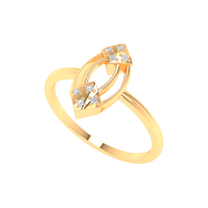 Flicker Hoop Ring In 925 Sterling Silver - Nine