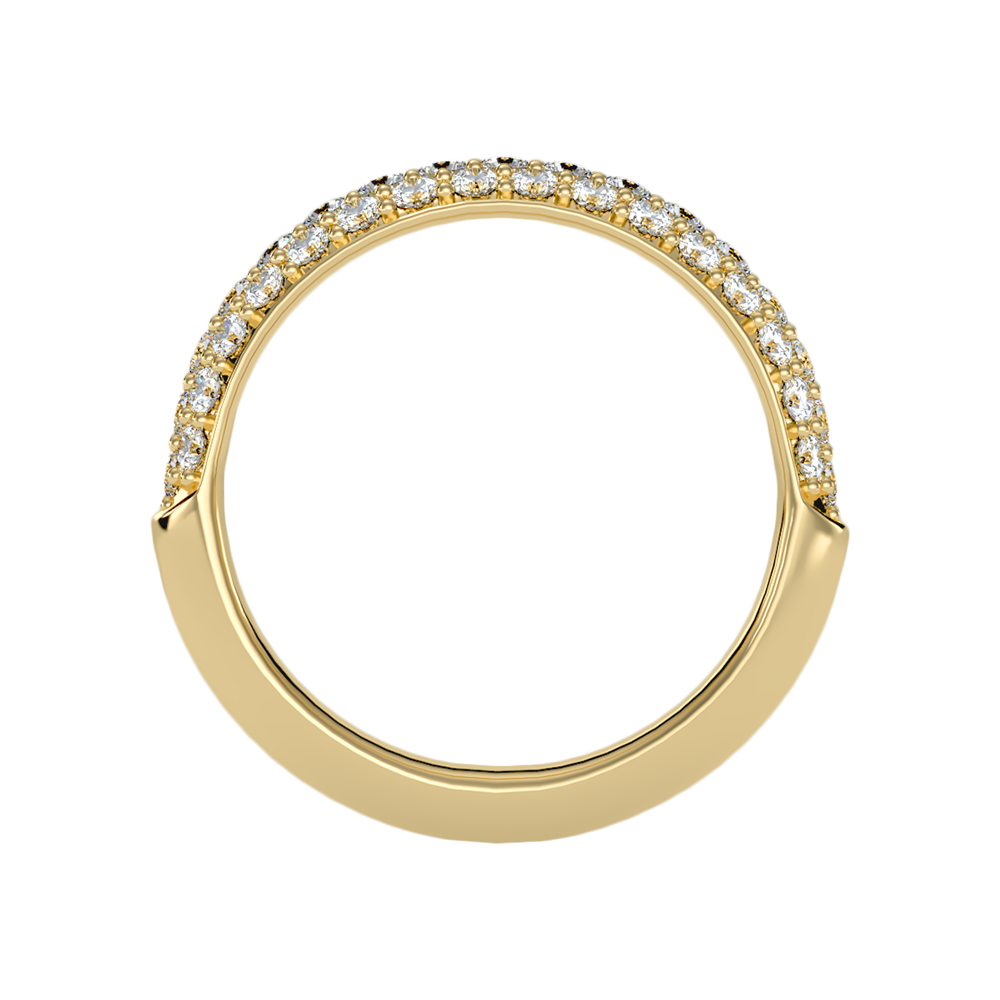 Fling Half Eternity Band In 925 Sterling Silver - Three