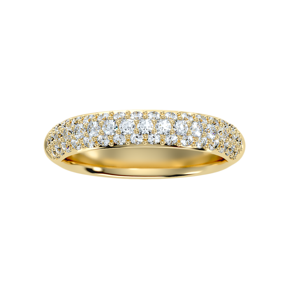 Fling Half Eternity Band In 925 Sterling Silver - Four