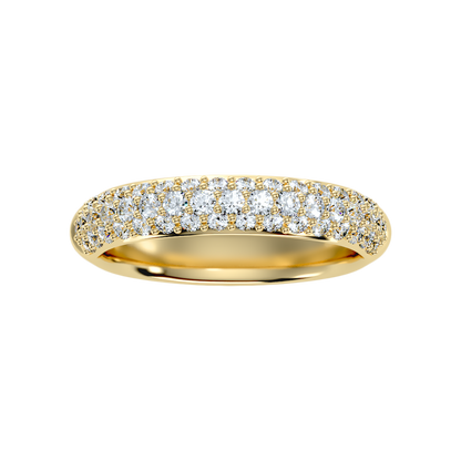 Fling Half Eternity Band In 925 Sterling Silver - Four